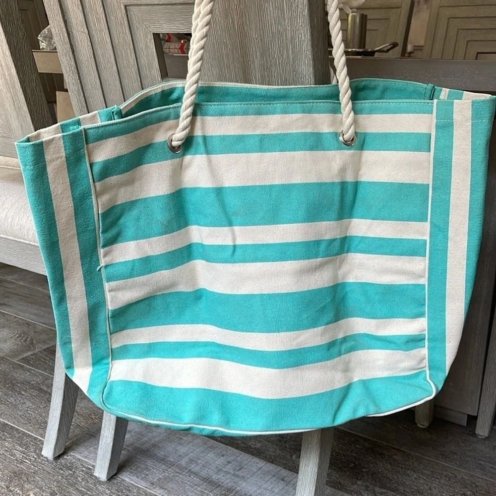 Striped Beach Tote